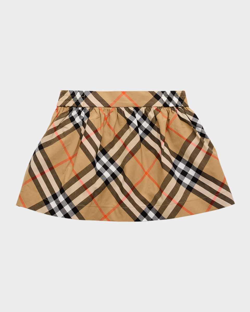 Girl's Kelsey Check-Print Skirt, Size 6M-